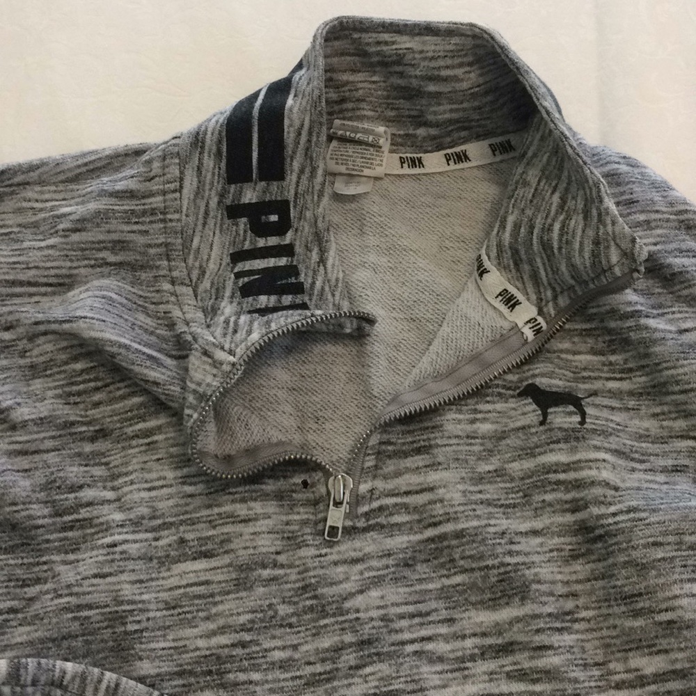 PINK MIDZIP SWEATSHIRT - Picture 4 of 5